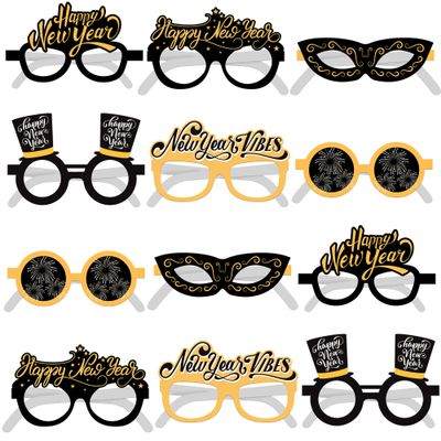 KatchOn, 2026 Glasses New Years Eve - Pack of 12 | New Years Eve Party Supplies 2026 | New Years Eve Glasses for NYE Party Favors 2026, Happy New Years Decorations 2026 | NYE Decorations 2026