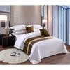 KOMAGOME Bed Runner Scarf Protector Slipcover Bed Decorative for Hotel Guesthouse Home Resorts (Brown,2 Pillowcases(50x50cm)) view 1
