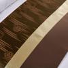 KOMAGOME Bed Runner Scarf Protector Slipcover Bed Decorative for Hotel Guesthouse Home Resorts (Brown,2 Pillowcases(50x50cm)) view 4