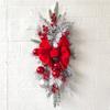 ABOOFAN Christmas Decoration Wreath Table Runner Centerpiece Decoration Stair Railing Christmas Garland Christmas Ornaments Balls Christmas Swag Trim Xmas Bow Swag Pendant Nordic Cloth view 2