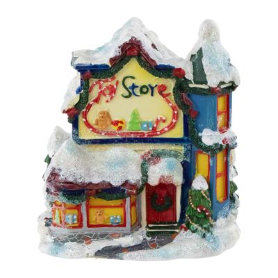 Northlight Christmas Toy Store Village Building, 4", Yellow