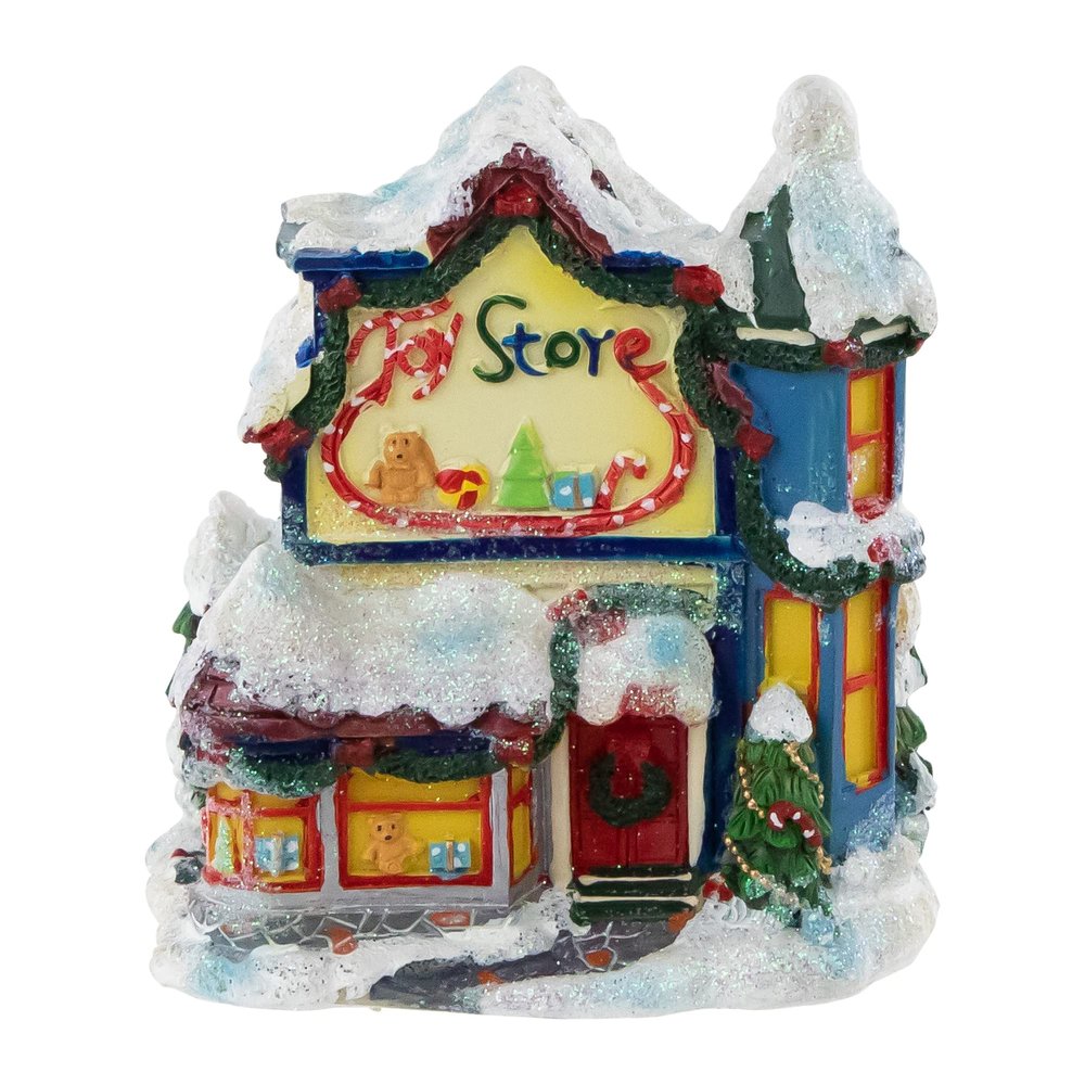 Northlight Christmas Toy Store Village Building, 4", Yellow