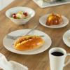 16 PC Rimmed Dinnerware Set for 4 Person | Mugs, Salad and Dinner Plates and Bowls Sets, Dishes with Highly Chip and Crack Resistant, Dishwasher and Microwave Safe, White. QI004500 view 2