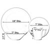 16 PC Rimmed Dinnerware Set for 4 Person | Mugs, Salad and Dinner Plates and Bowls Sets, Dishes with Highly Chip and Crack Resistant, Dishwasher and Microwave Safe, White. QI004500 view 4