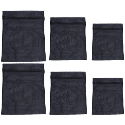 Mesh Laundry Bags Black Laundry Bag Mesh and Clothing Pouches Blouse for Travel Stocking Delicates Organize Lingerie black Hosiery Bra Storage