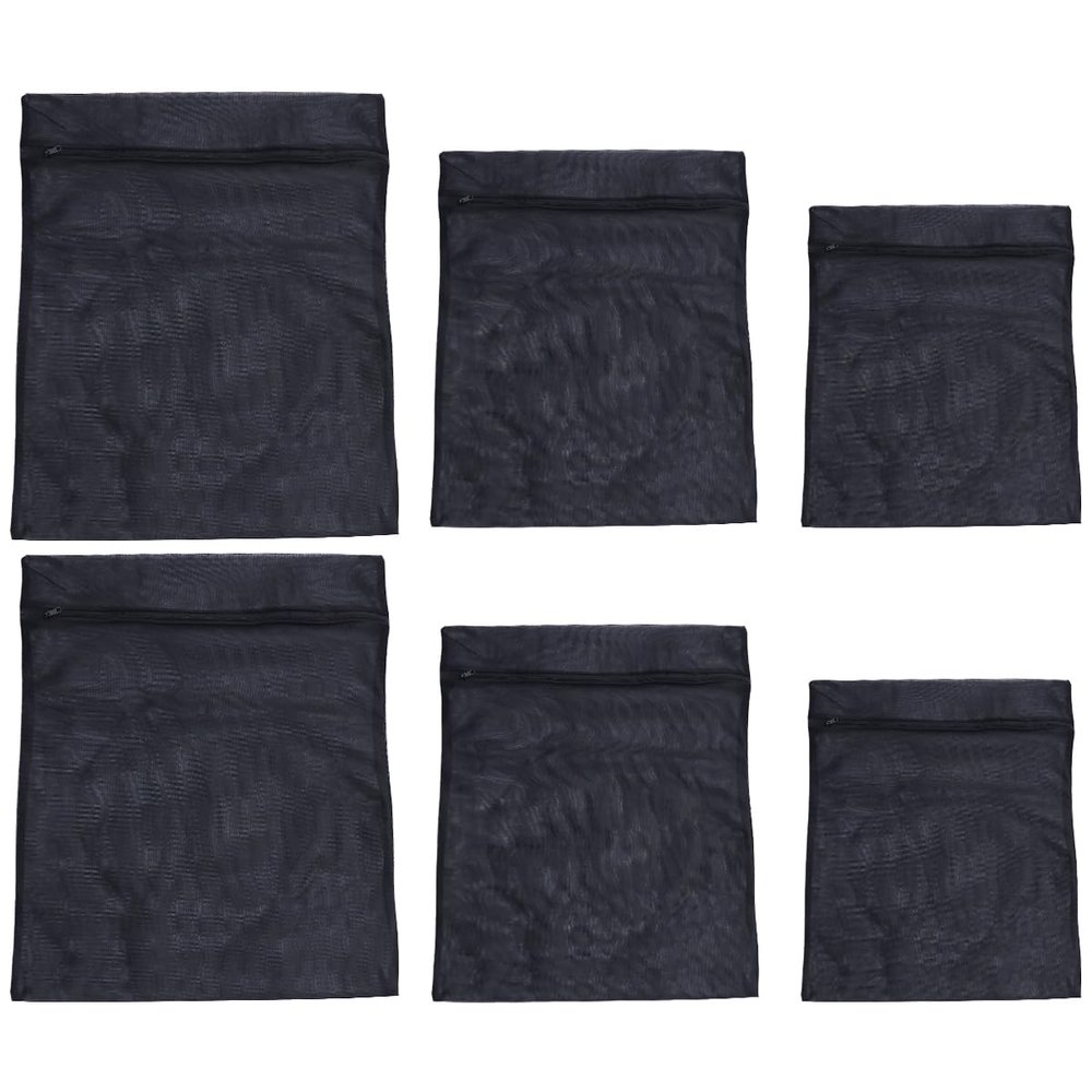 Mesh Laundry Bags Black Laundry Bag Mesh and Clothing Pouches Blouse for Travel Stocking Delicates Organize Lingerie black Hosiery Bra Storage