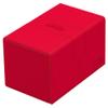 Ultimate Guard Twin Flip'n'Tray 160+, Deck Case for 160 Double-Sleeved TCG Cards + Dice Tray, Red, Independent Magnetic Closure & Microfiber Inner Lining view 1