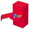 Ultimate Guard Twin Flip'n'Tray 160+, Deck Case for 160 Double-Sleeved TCG Cards + Dice Tray, Red, Independent Magnetic Closure & Microfiber Inner Lining view 3