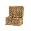 Alipis Rattan Document Box Lid Wicker Storage Lidded Boxes Desktop Storage Container Fine Workmanship Appearance view 1