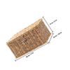Alipis Rattan Document Box Lid Wicker Storage Lidded Boxes Desktop Storage Container Fine Workmanship Appearance view 2