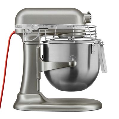 KitchenAid KSMC895CU 8-Quart Commercial Countertop Mixer with Bowl Guard, 10-Speed, Gear-Driven, Contour Silver