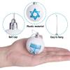 12pcs 2 inch Hanukkah Ball Ornaments,Star of David Hanukkah Ornament Balls,White and Blue Jewish Menorah Ornaments for Tree Decorations (Blue) view 3