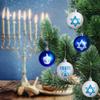 12pcs 2 inch Hanukkah Ball Ornaments,Star of David Hanukkah Ornament Balls,White and Blue Jewish Menorah Ornaments for Tree Decorations (Blue) view 4