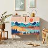 SIGNWIN Sideboard Buffet Cabinet, Kitchen Storage Cabinet with 2 Doors, Vibrant Granite Sunny Mountain, Cupboard Console Table for Dining Room - 35" L x 18" W x 29" H view 2