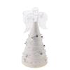 Boston International Glass Angel Tealight Holder Christmas Winter Holiday Decorations, Small, Garland Angel view 2