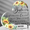Spiareal Friends Gifts for Women Friendship Graduation Plaque Best Flower Sister Birthday Bestie Thank You Gift for Teacher Mom Female Acrylic Friendship(Charming Style) view 1