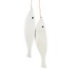 47th & Main Wood Figurine Coastal Home Dcor for Table Top, 8-Inch Long, String of Fish view 2