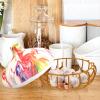 Zerodeko Garlic Shape Storage Basket with Lid Rustic and Fruit Holder for Kitchen Organization Made Storing Vegetables and Snacks Decorative Home Decor view 4