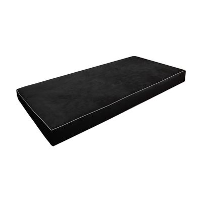 Cover ONLY Twin Contrast Pipe Trim Velvet Indoor Daybed Mattress Sheet 75"x39"x6"-AD350