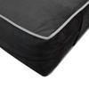 Cover ONLY Twin Contrast Pipe Trim Velvet Indoor Daybed Mattress Sheet 75"x39"x6"-AD350 view 3