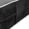 Cover ONLY Twin Contrast Pipe Trim Velvet Indoor Daybed Mattress Sheet 75"x39"x6"-AD350 view 4