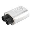 Microwave High Voltage Capacitor, Reliable Replacement Part for Microwave Oven Stainless Steel 2100V 0.90UF 2 Plus 2 Small Inserts 80mm Length 1 Pack view 1