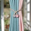 Curtain Strap Nordic Wind Buckle Installation-Free Magnetic Buckle DIY Rope Tassel Curtain tiebacks Curtain Holders,T10,4 pcs view 2