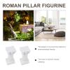 YARNOW 15pcs Roman Pillar Statues Decorative Bases for Weddings Elegant Resin Figurines for Home Office Garden and Event Decor Lightweight and Luxurious Roman Style view 2