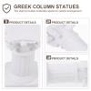 YARNOW 15pcs Roman Pillar Statues Decorative Bases for Weddings Elegant Resin Figurines for Home Office Garden and Event Decor Lightweight and Luxurious Roman Style view 3
