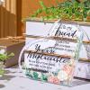 Spiareal Friends Gifts for Women Friendship Graduation Plaque Best Flower Sister Birthday Bestie Thank You Gift for Teacher Mom Female Acrylic Friendship(Vintage Style) view 3