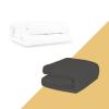 Bundle Safe and Sound Waterproof Quilted Mattress Pad + Grey Waterproof Mattress Pad view 1