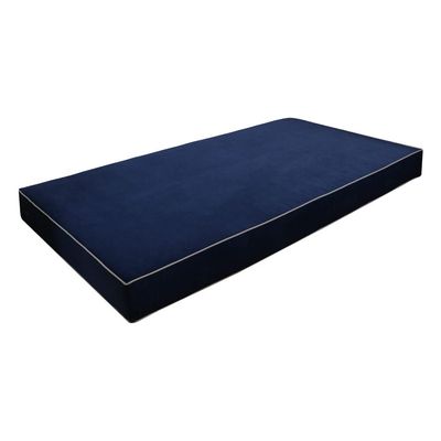 Cover ONLY Twin Contrast Pipe Trim Velvet Indoor Daybed Mattress Sheet 75"x39"x6"-AD373
