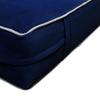 Cover ONLY Twin Contrast Pipe Trim Velvet Indoor Daybed Mattress Sheet 75"x39"x6"-AD373 view 4