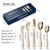 XIAOYU 20 Piece Silverware Set, Stainless Steel Flatware Set Service for 4, Include Knife/Fork/Spoon, Reusable, Mirror Polished, Dishwasher Safe, Rainbow view 3