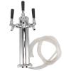 Alvinlite Draft Beer Kegerator Tower Triple Faucet 3 Tap Beer Brewing Kegs Tower Dispenser Kit Stainless Steel Beer Dispenser for Home The World Cup Party Bar view 1