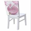 Savannan Christmas Dining Room Chair Back Covers, Merry Christmas Pink Ball Decoration Chair Covers Kitchen Chair Slipcovers Protective Covers for Holiday Party Festival Decoration, Set of 6 view 1
