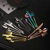 32 Piece Rainbow Silverware Set for 8 Cutlery Sets Premium Stainless Steel Flatware Set Home Kitchen Wedding Restaurant Tableware Utensils Include Knifes Teaspoons Forks and Spoons Set view 4