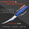 BOLEXINO 6 Inch Flexible Curved Boning Knife With Non-Slip Softgrip & Sharp Blade For Meat or Fish Deboning Filleting, For Kitchen Home Restaurant, X50CrMoV15 German Steel view 3