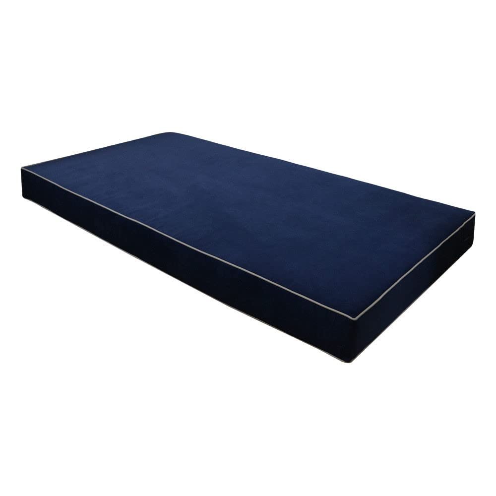 Contrast Pipe 6" Twin Size Velvet Indoor Daybed Mattress Cover - AD373 SLIPCOVER ONLY