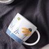 Coffee Mugs Creative Ceramic Mug Large Capacity Breakfast Cup Retro Milk Coffee Cup Hand-painted Flower With Handle Mug Set (Size : B) view 3