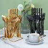 24 Piece Rainbow Silverware Set for 6 With Hanging Cutlery Storage Stainless Steel Flatware Sets TWEE Kitchen Hotel Restaurant Tableware Utensils Set Include Knifes Teaspoons Forks and Spoons view 4