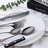 Black Silverware Set 72 Piece Flatware Sets for 12 Premium Stainless Steel Delicate Knifes Forks and Spoons Tableware Set TWEE Durable Home Kitchen Wedding Restaurant Cutlery Utensils Set view 3