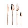 24 Piece Rose Gold Silverware Set for 6 Cutlery Sets Premium Stainless Steel Flatware Set Home Kitchen Wedding Restaurant Tableware Utensils Include Knifes Teaspoons Forks and Spoons Set view 1