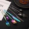 24 Piece Rose Gold Silverware Set for 6 Cutlery Sets Premium Stainless Steel Flatware Set Home Kitchen Wedding Restaurant Tableware Utensils Include Knifes Teaspoons Forks and Spoons Set view 4