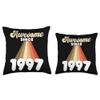 27th Birthday Men Women Awesome Since 1997 Throw Pillow view 3