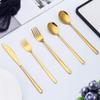 40 Piece Gold Silverware Set for 8 Premium 18/10 Stainless Steel Flatware Cutlery Set Restaurant Wedding Home Kitchen Tableware Utensils TWEE Delicate Knifes Forks and Spoons Set view 1