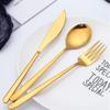 40 Piece Gold Silverware Set for 8 Premium 18/10 Stainless Steel Flatware Cutlery Set Restaurant Wedding Home Kitchen Tableware Utensils TWEE Delicate Knifes Forks and Spoons Set view 3