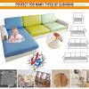 FIDSEJEONA PU Leather Cushion Covers Stretch Couch Slipcover Waterproof Sofa Seat Cushion Slipcover Replacement Furniture Protector (F 11) view 4