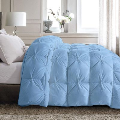 Feel Super 1200-TC All Season Down Alternative Comforter Super King Plus 120x120 inches Pinch Pleated Warm & Soft Quilted 100% Egyptian Cotton 600 GSM Breathable & Soft Quality Comforter