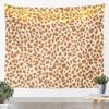 Brown Leopard Print Tapestry,Kids Girls Woman Novelty Room Decor,Abstract Wild Animal Cheetah Skin Wall Tapestries,Cream-coloured Retro Wall Hanging,Rustic Home Wall Decor,Small 51.2 x 59.1 Inches view 1